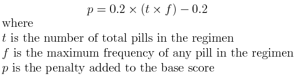 Pill Burden Equation